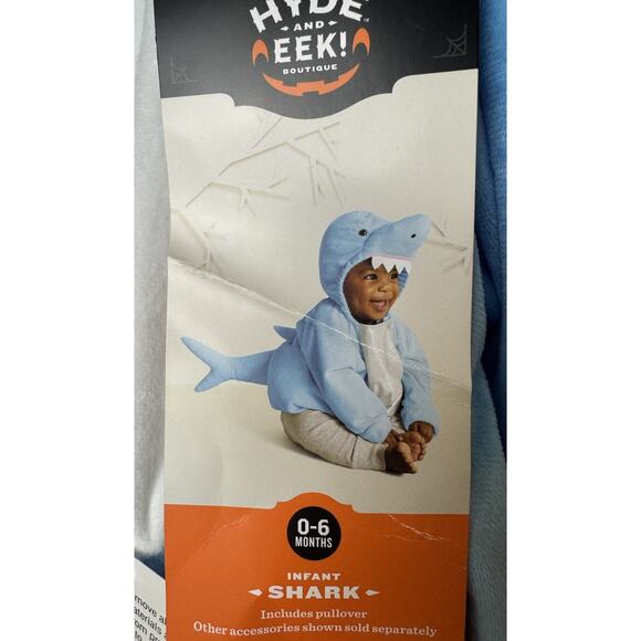 Baby Shark 0-6 Months Halloween Costume Pullover Hyde & EEK! NEW - Picture 4 of 5